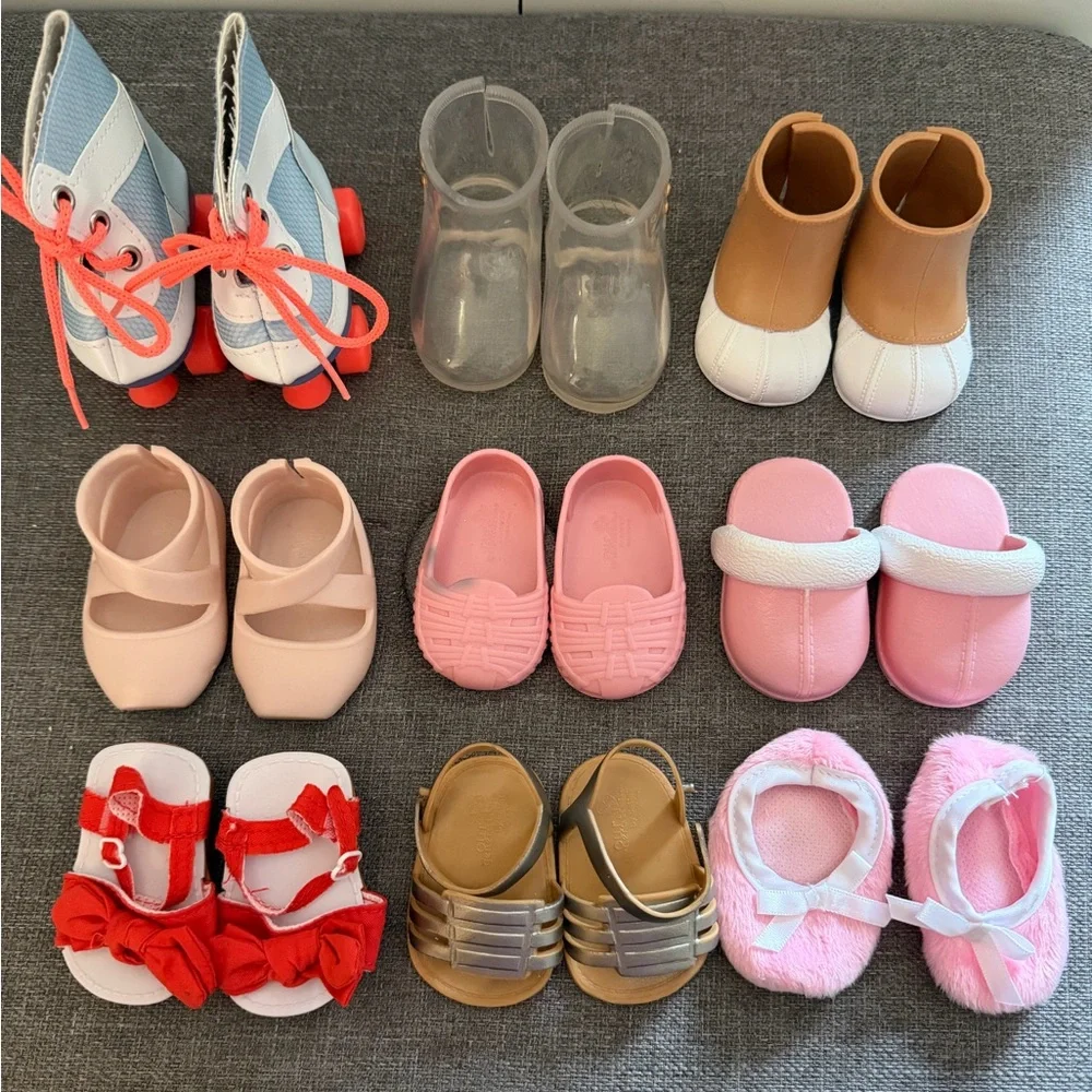 OUR GENERATION Doll Clothes Bundle + Shoes & Accessories Lot